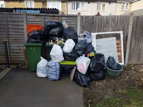 Professionals clearing a cluttered garage in Paddington